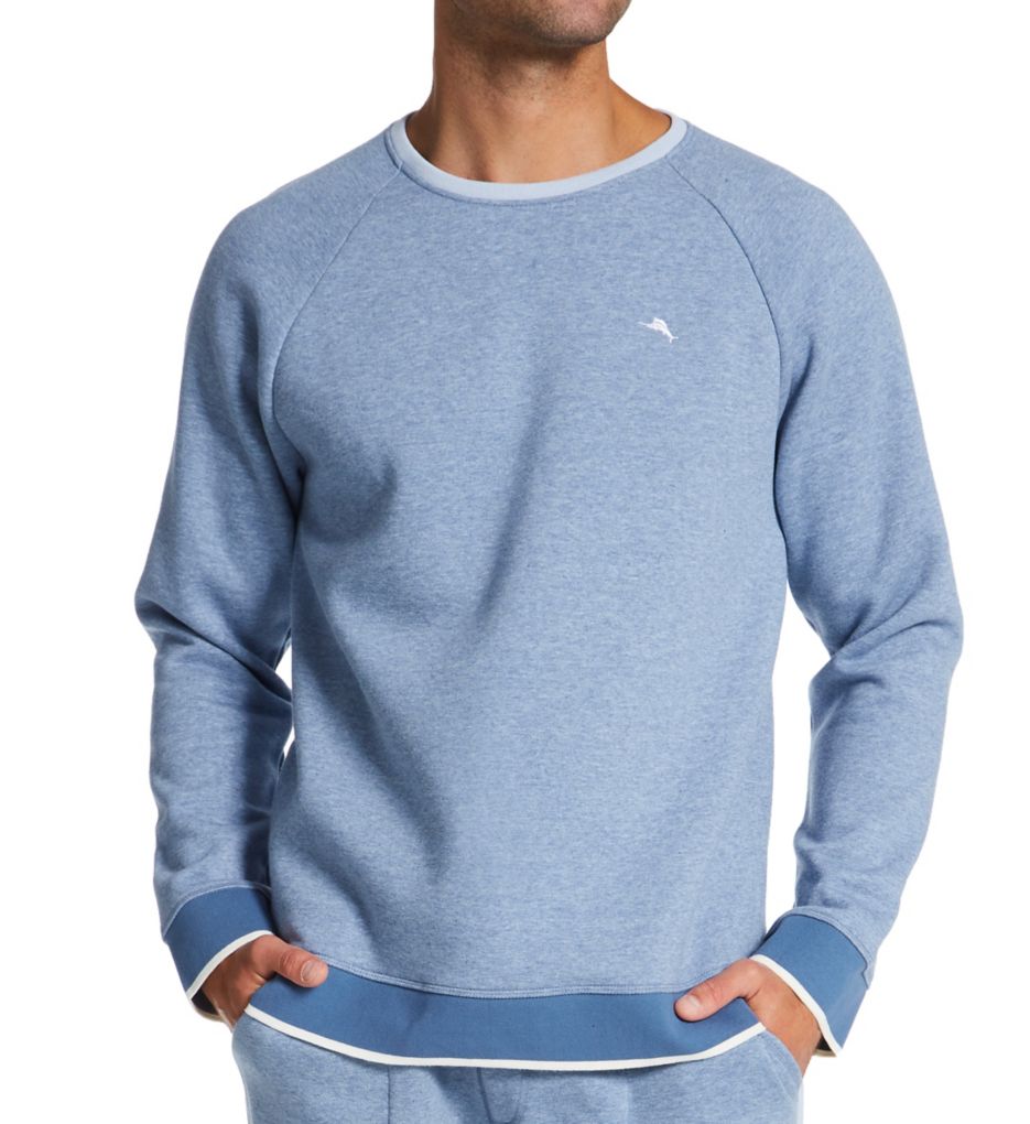 Big & Tall Sherpa Back Long Sleeve Knit Shirt-fs