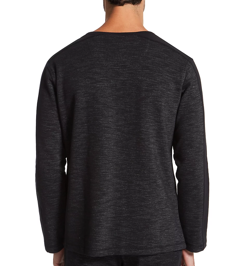 French Terry Long Sleeve Crew Neck T-Shirt