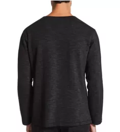 French Terry Long Sleeve Crew Neck T-Shirt