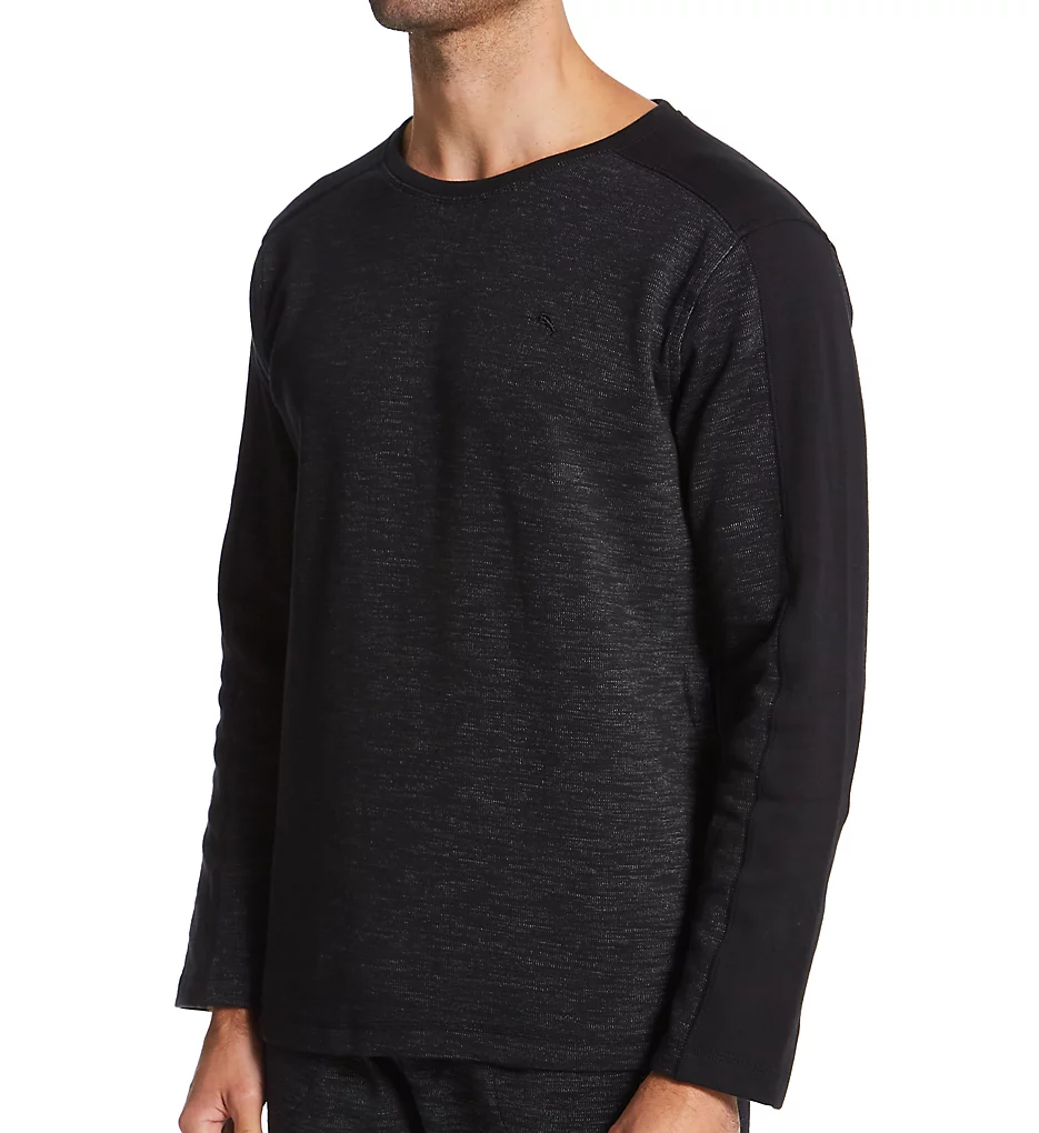 French Terry Long Sleeve Crew Neck T-Shirt