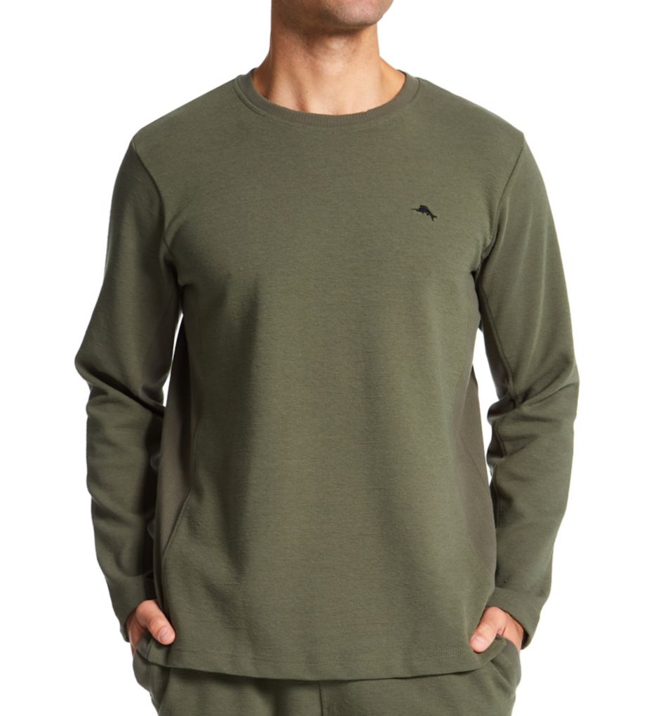 Texture Knit Long Sleeve Crew T Shirt by Tommy Bahama