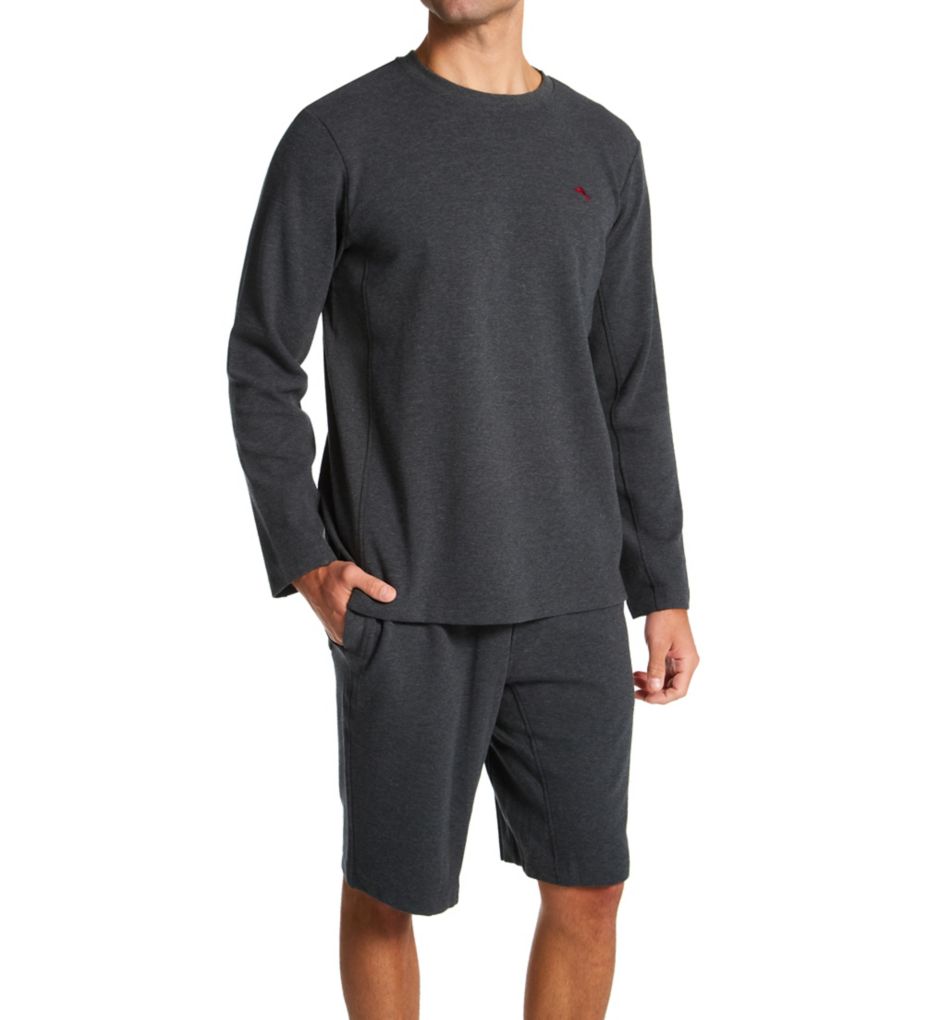 Texture Knit Long Sleeve Crew T-Shirt-cs2