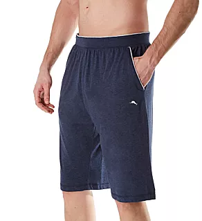 Tall Man Cotton Modal Jersey Lounge Short Heather Navy 4XLT