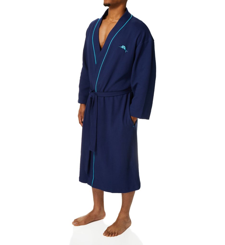 Surfer Sold Knit Waffle Robe-gs