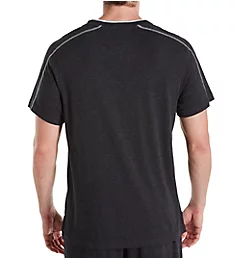 Cotton Modal Jersey V-Neck T-Shirt Black Heather L