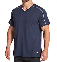 Big Man Cotton Modal Jersey Lounge T-Shirt Heather Navy 1XL