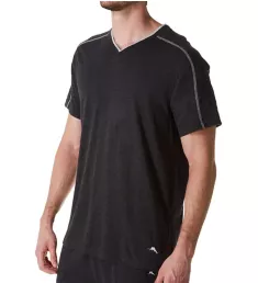 Tall Man Cotton Modal Jersey Lounge T-Shirt Black Heather 2XLT