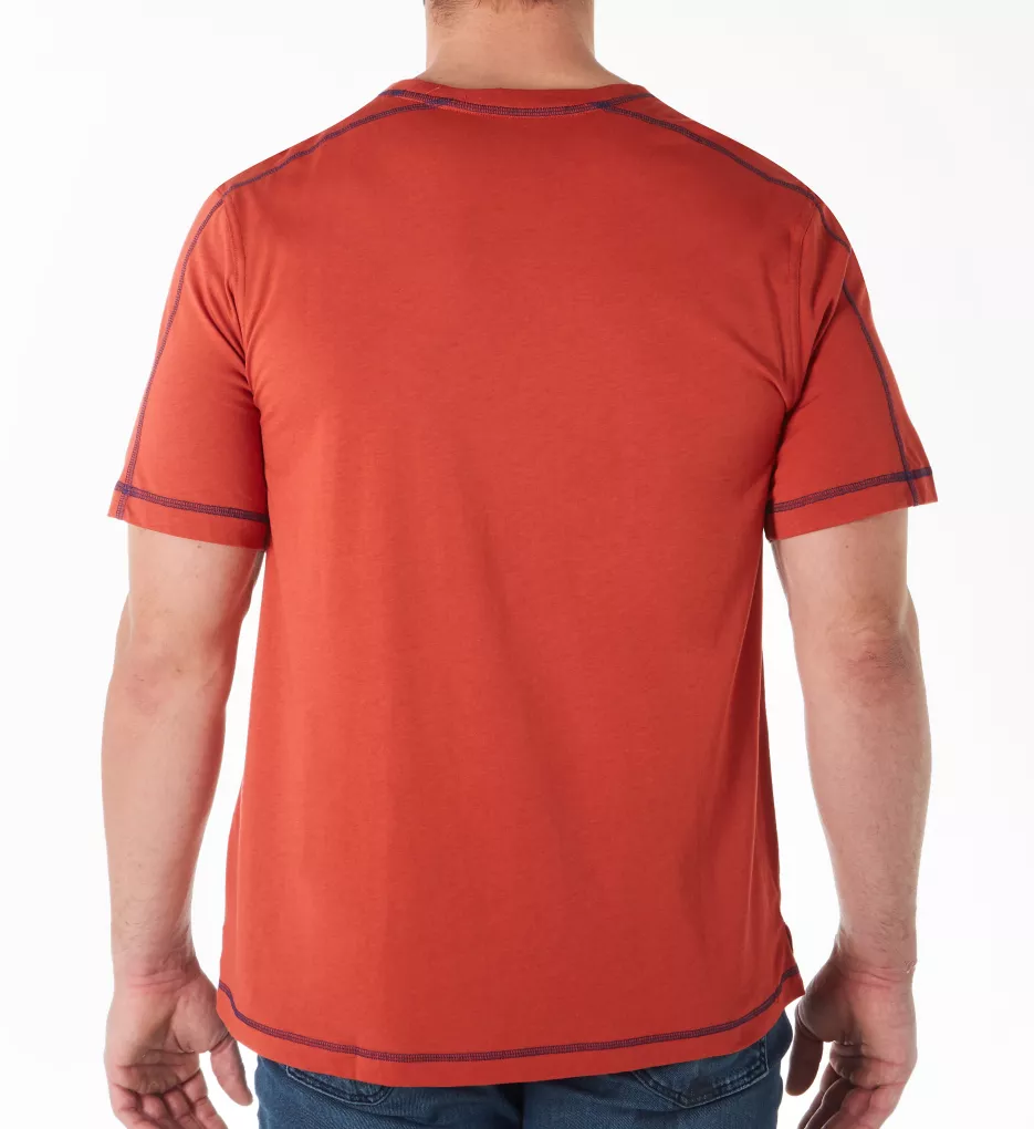 Cotton Modal Crew Neck T-Shirt Cinnabar L