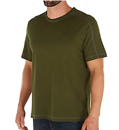 Cotton Modal Crew Neck T-Shirt Rifle Green S