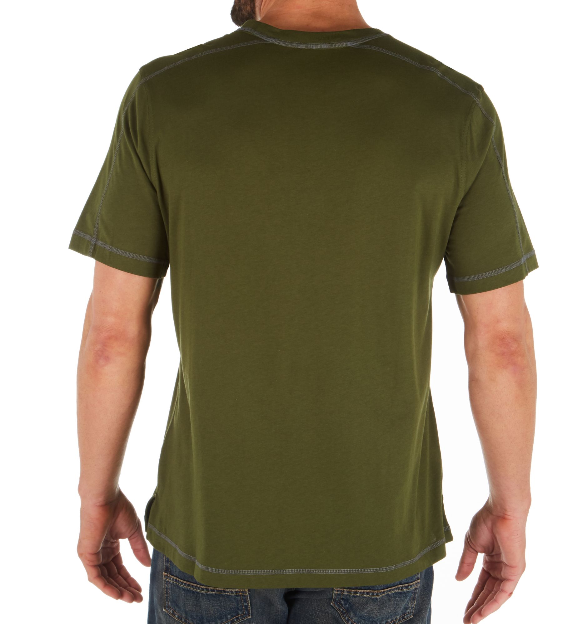 Tommy Bahama Cotton Modal Crew Neck T-Shirt Rifle Green M  - Image 2