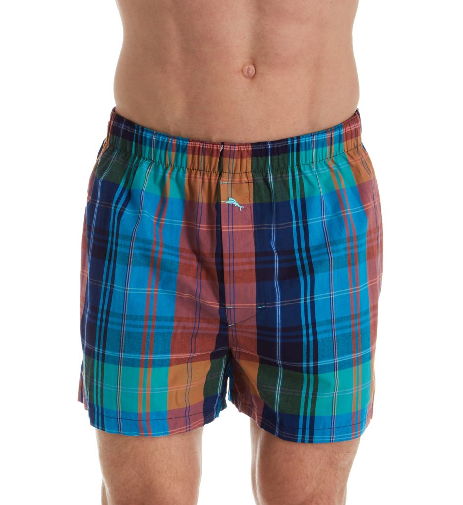 Preppy Plaid Yarn-Dye Woven Boxer-fs