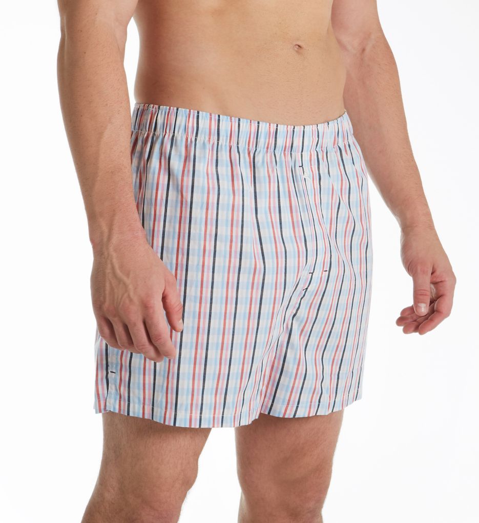 Stripe Plaid Cotton Woven Boxer-gs