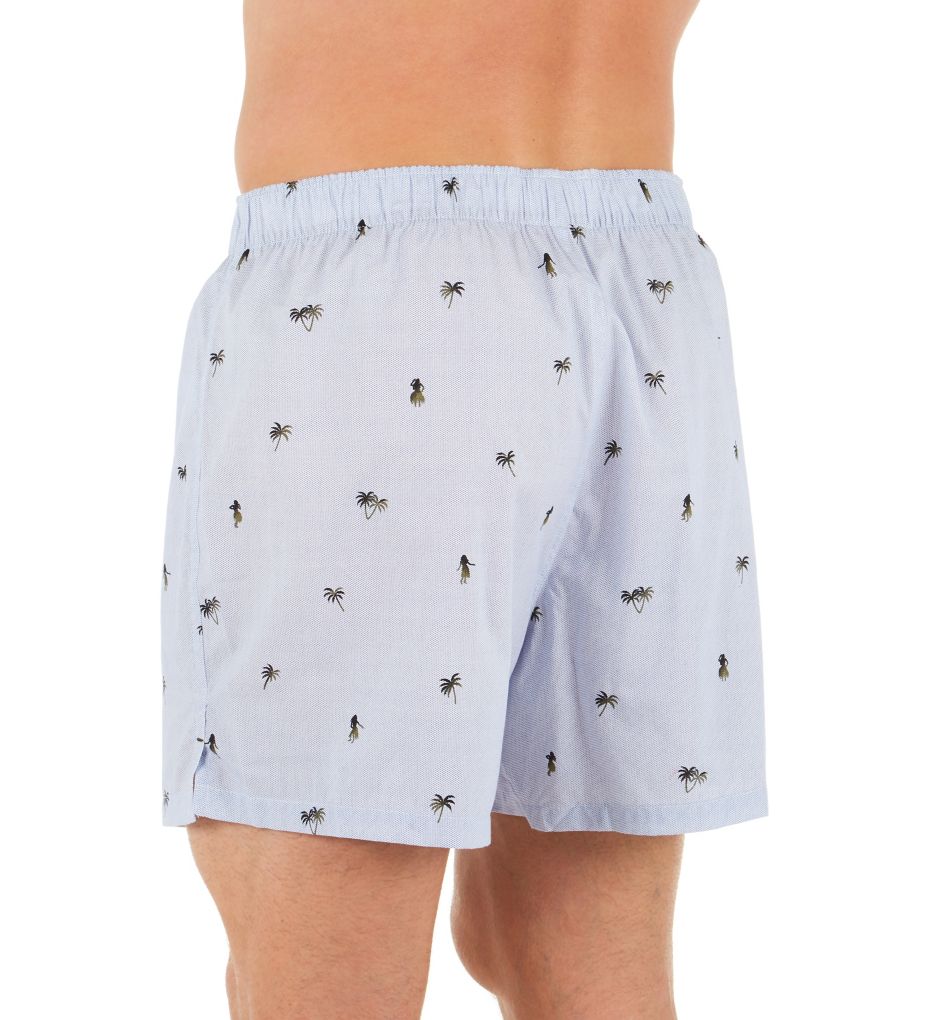 Big and Tall Palm Hula Cotton Woven Boxer