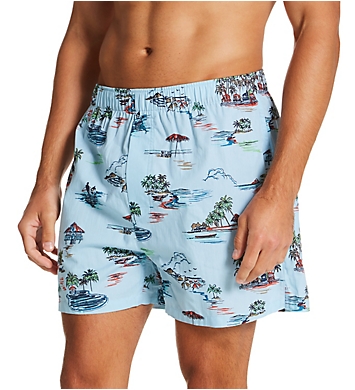 Tommy Bahama Big & Tall Cotton Printed Woven Boxer