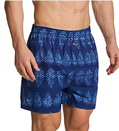 Big & Tall 100% Cotton Woven Boxer Island Leaves 3XL
