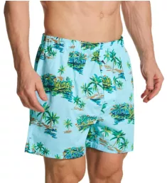 Big & Tall 100% Cotton Woven Boxer Tropical Landscape 2XL