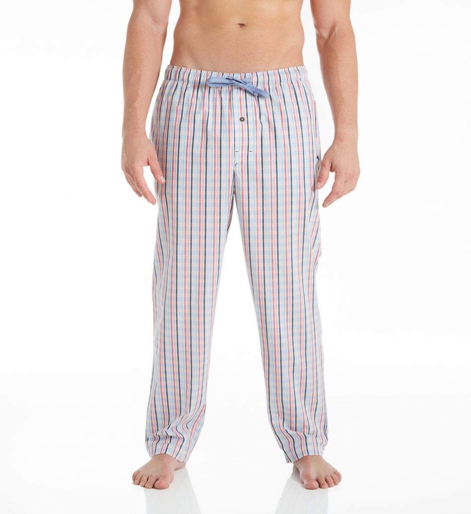 Stripe Plaid Cotton Woven Pant-fs