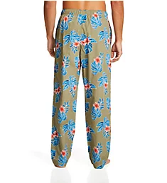 Printed Cotton Lounge Pant Heather Grey Tropical M