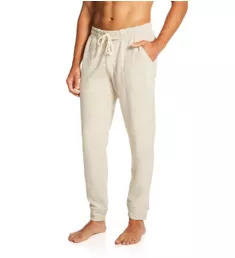 Cotton Rib Knit Jogger Oatmeal M