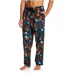 Printed Cotton Woven Pant Holiday Tiki M