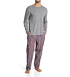 Big & Tall Cotton Pajama Pant Set Black/Red Plaid 1XL