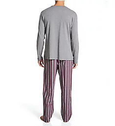 Big & Tall Cotton Pajama Pant Set Black/Red Plaid 1XL