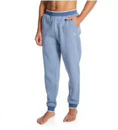 Sherpa Back Knit Jogger Heather Blue L