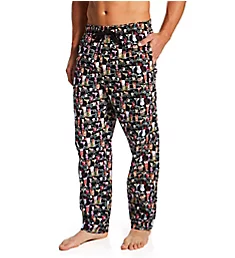 Printed 100% Cotton Woven Pant DRINKS M
