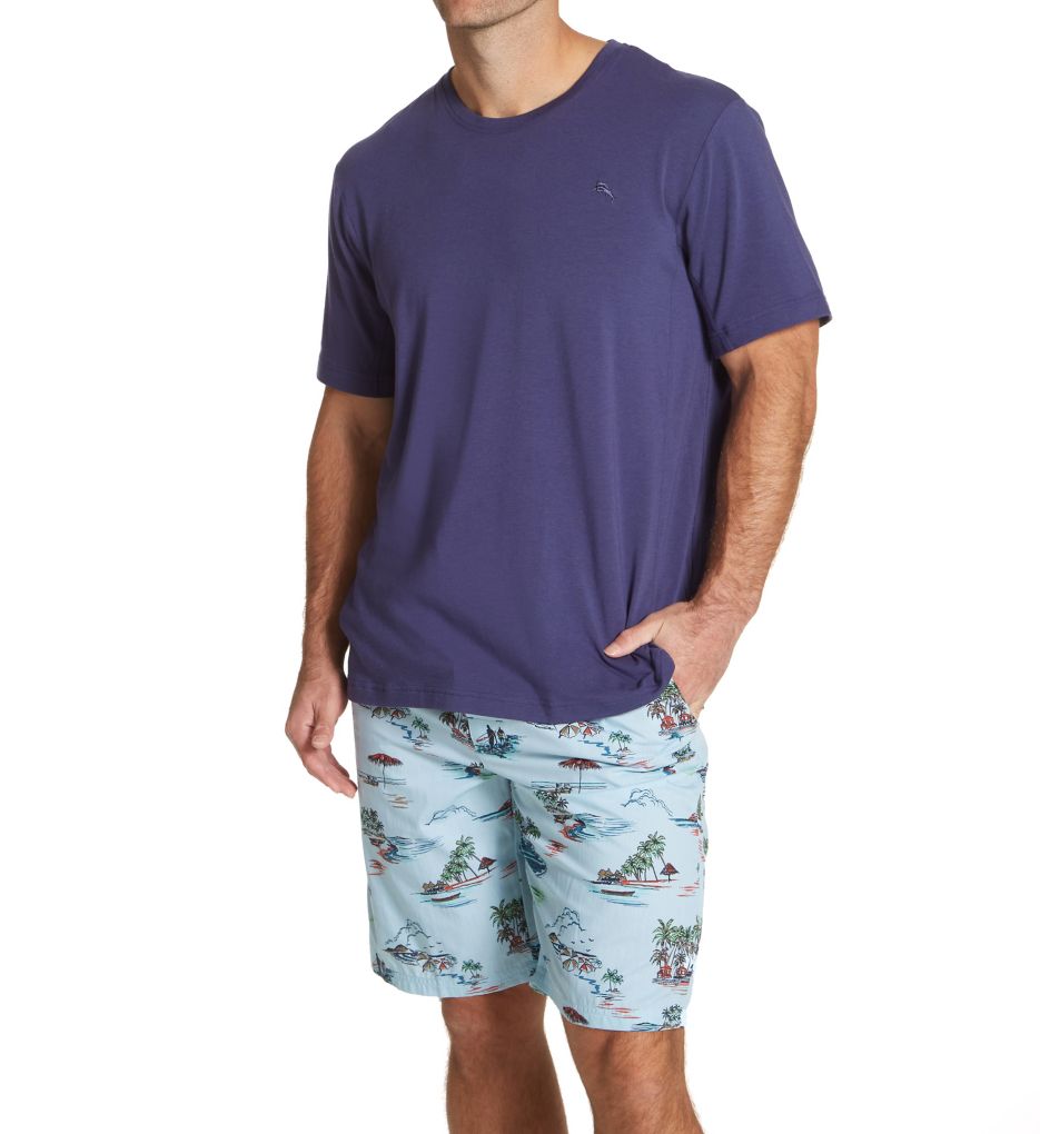 Big & Tall Cotton Woven Short Set-gs