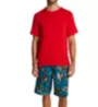 Tommy Bahama Big & Tall Cotton Woven Pajama Short Set TB92291X - Image 1