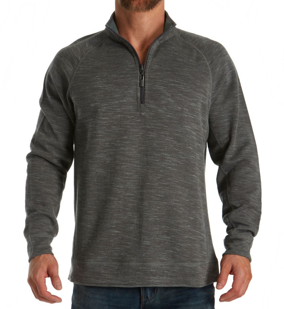 Slubtropic Reversible Half-Zip Sweatshirt-fs