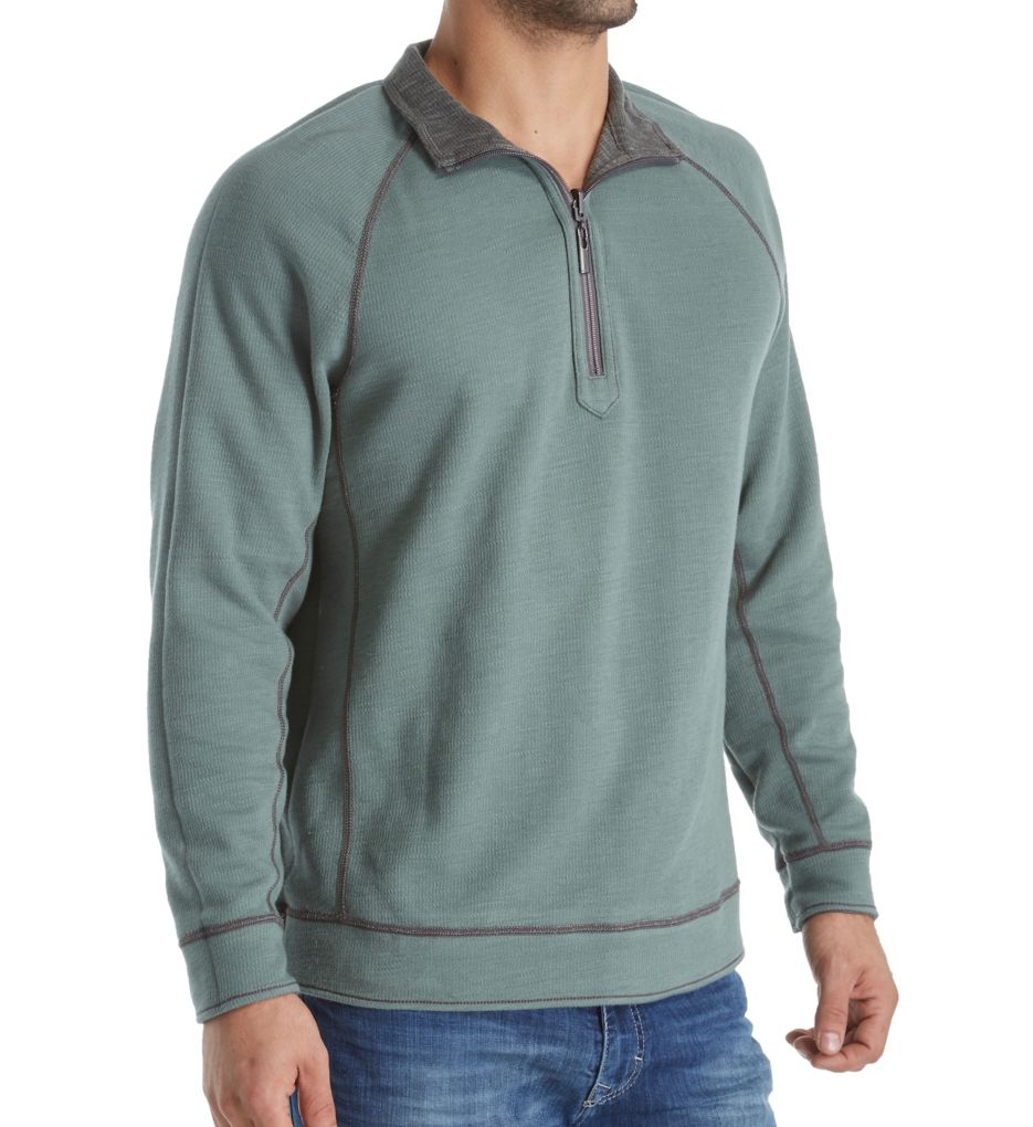 Slubtropic Reversible Half-Zip Sweatshirt