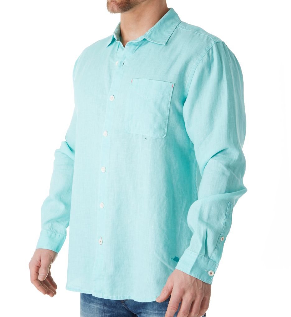sea glass breezer linen shirt