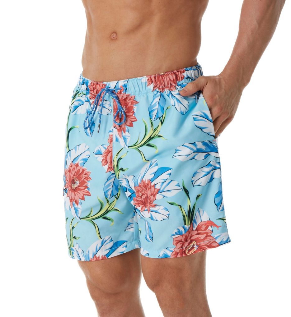 Naples Fira Floral 6 Inch Swim Trunk