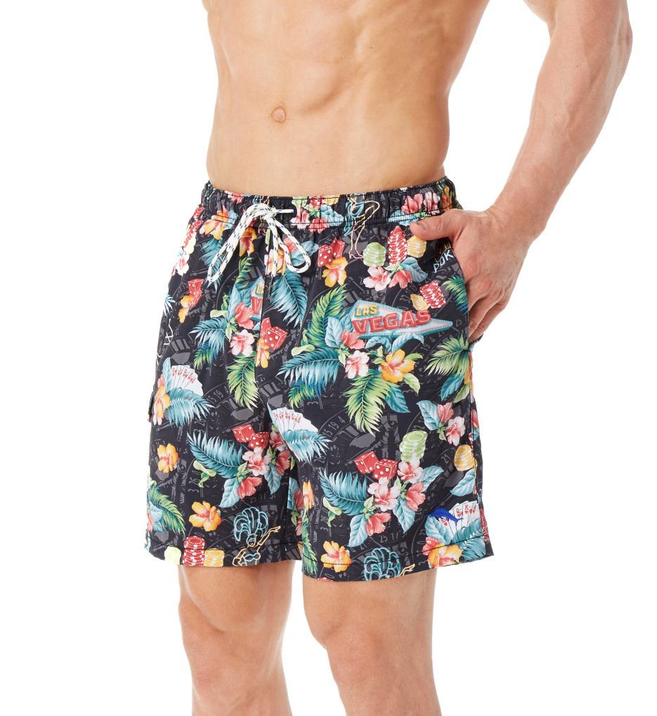 Naples Poker Days 6 Inch Swim Trunk