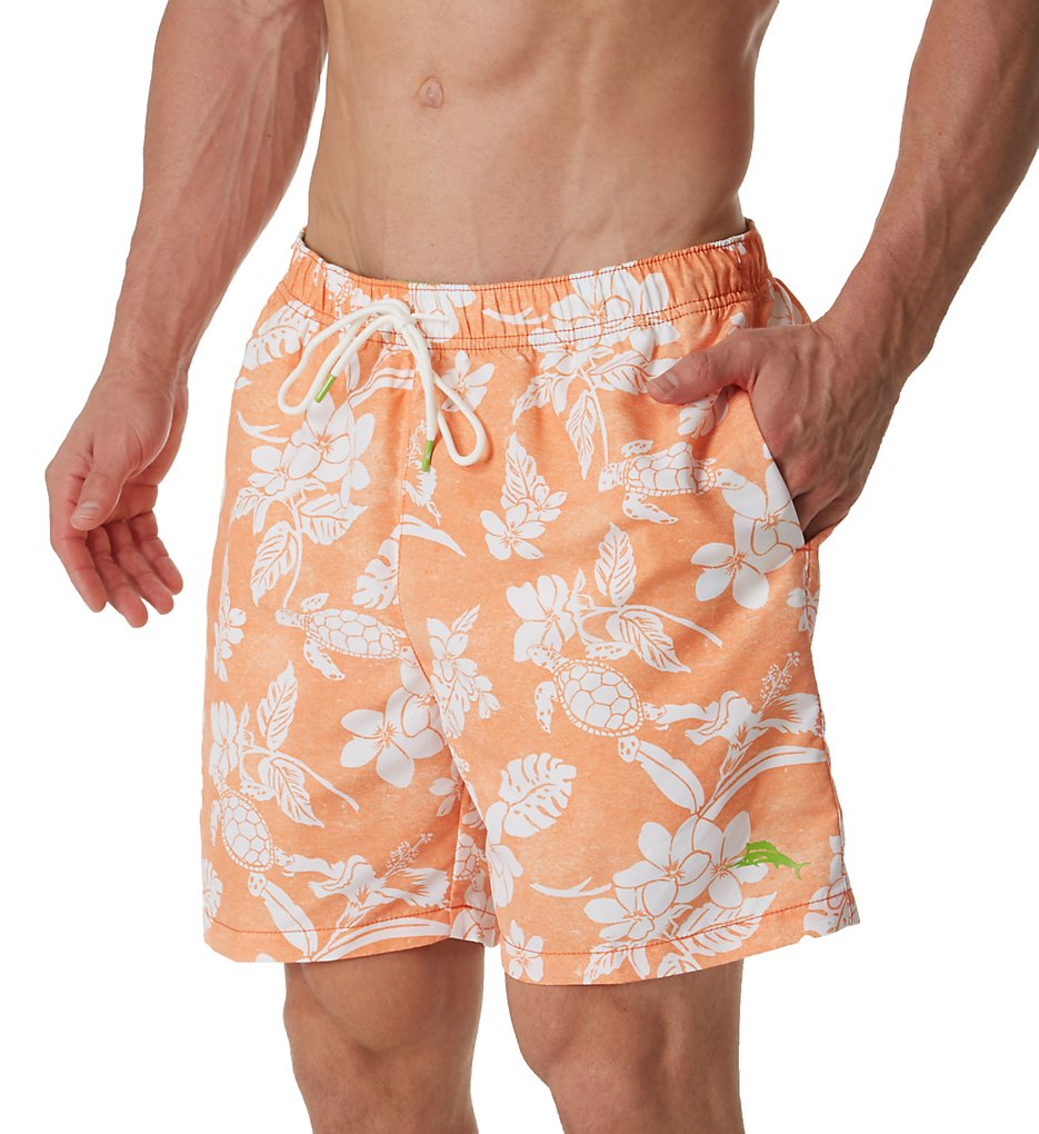 Tommy Bahama TR918710 Naples Turtle Beach 6 Inch Swim Trunk (Curuba)