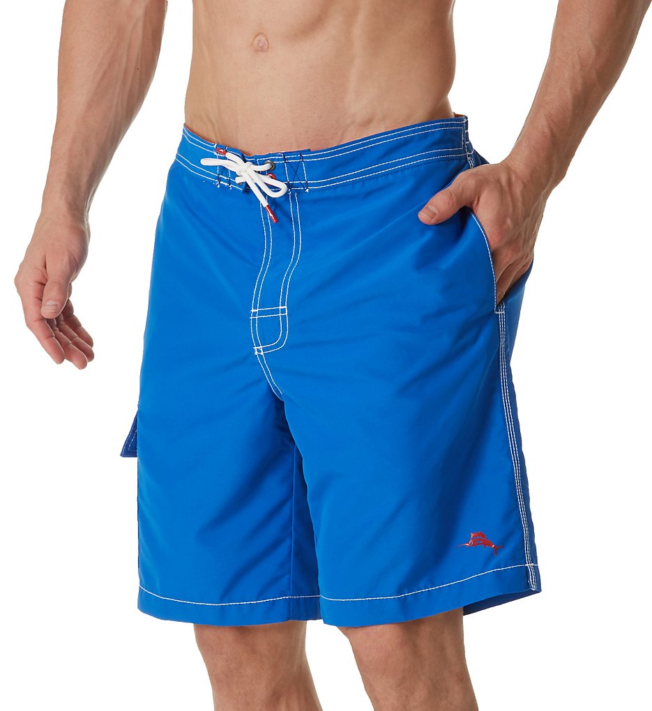 Tommy Bahama TR918997 Baja Beach 9 Inch Boardshort (Santorni Blue)