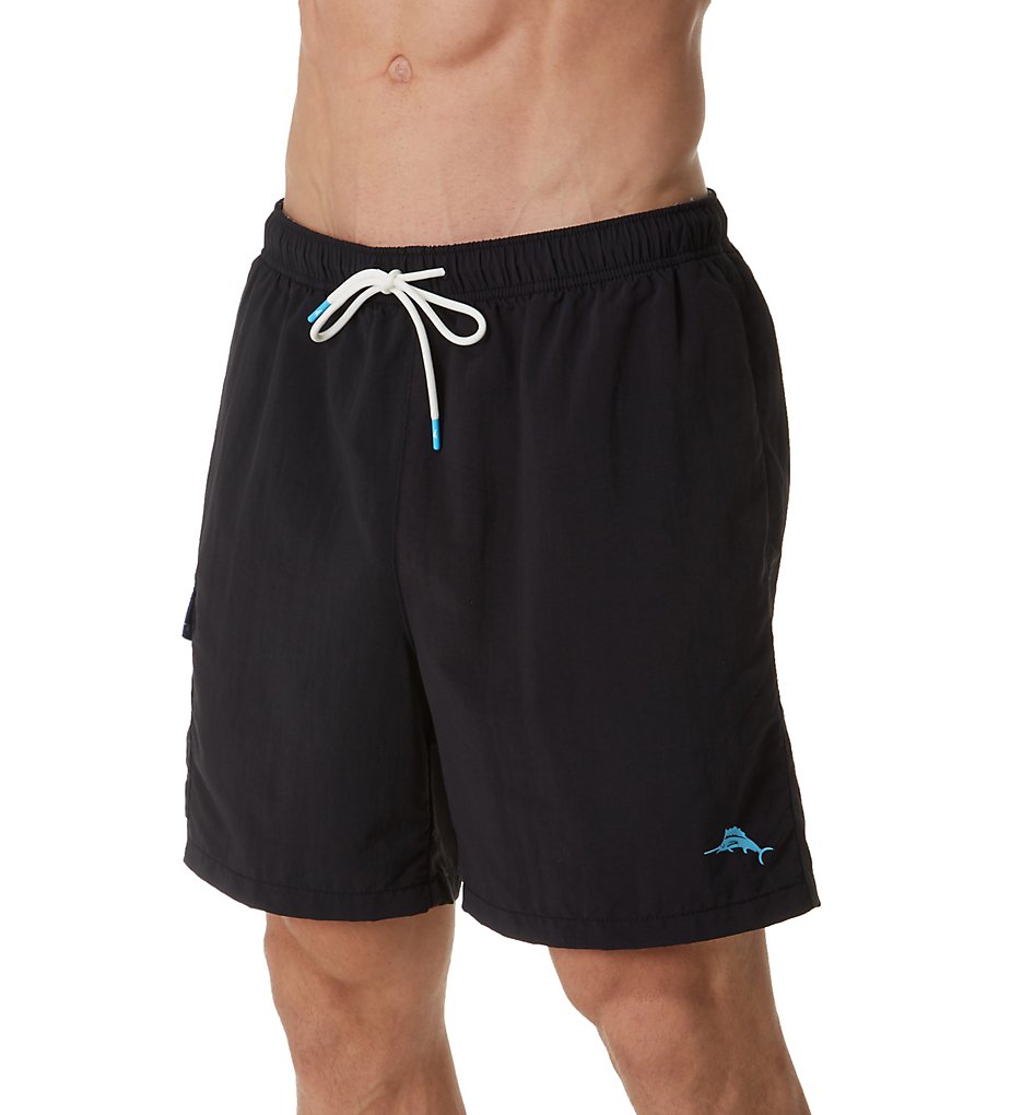 Tommy Bahama TR918998 Naples Coast UPF 50 Swim Trunk (Black)