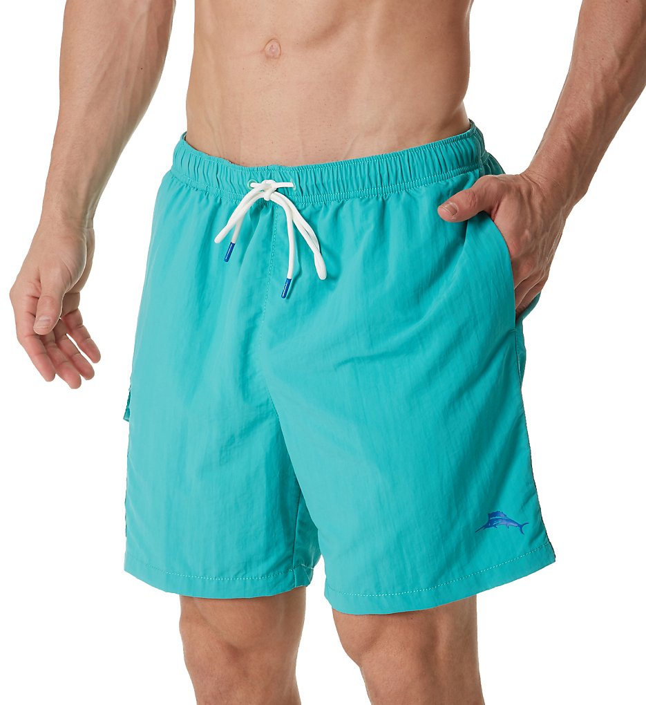 Tommy Bahama TR918998 Naples Coast UPF 50 Swim Trunk (Castaway Green)