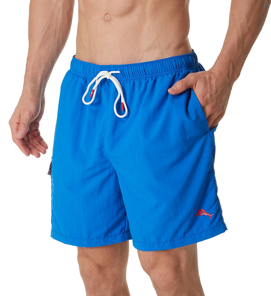 Tommy Bahama TR918998 Naples Coast UPF 50 Swim Trunk (Santorni Blue)