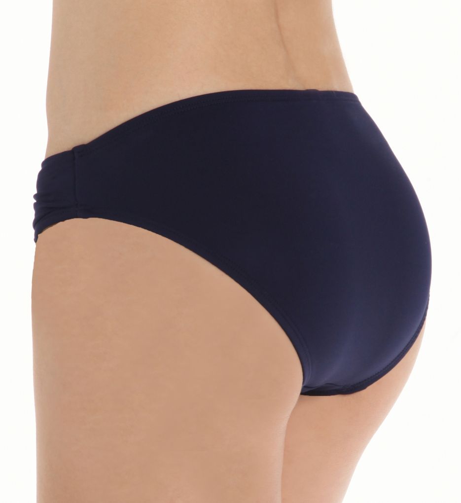 Pearl Solids Twist Front Hipster Swim Bottom