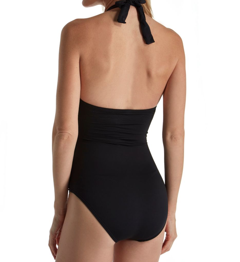 Pearl Solids High Neck Control One Piece Swimsuit