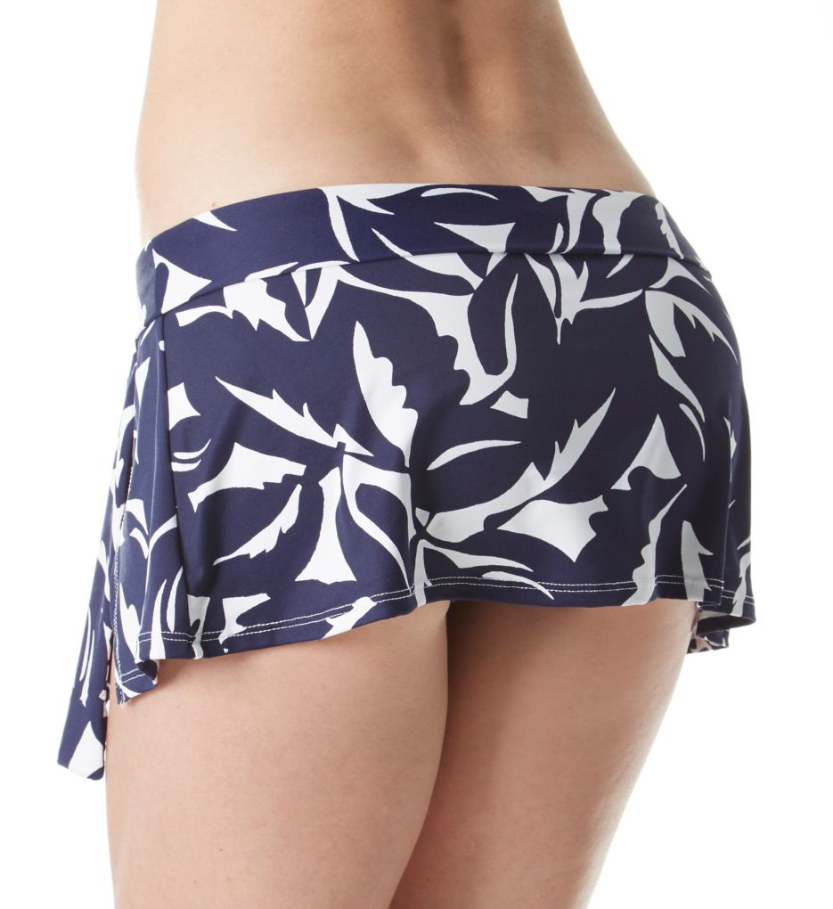 Graphic Jungle Skirted Hipster Swim Bottom-bs