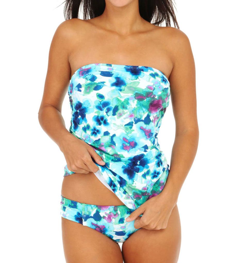 Watercolor Floral Underwire Bandini Swim Top-cs2