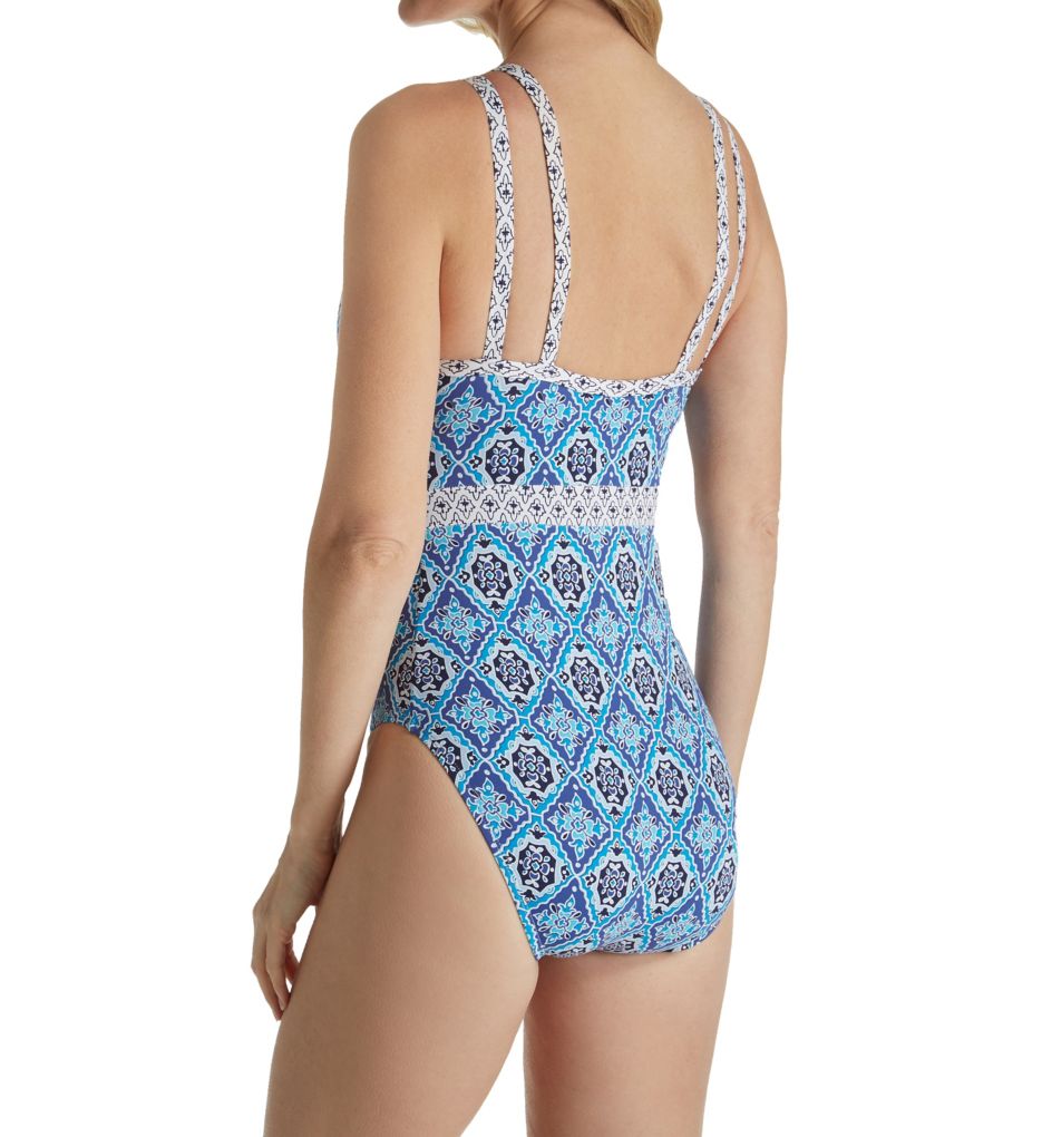 Tika Tiles High Neck One Piece Swimsuit