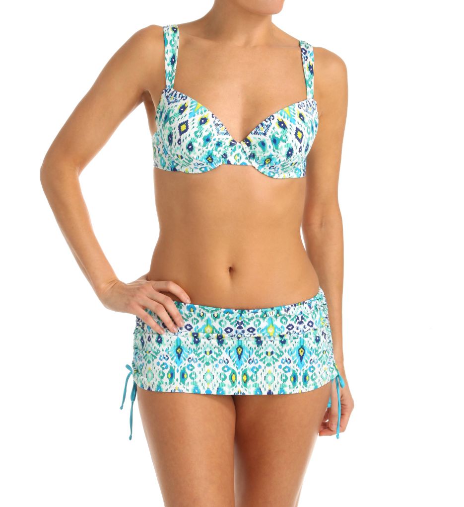 Ikat Full Coverage Underwire Swim Top-cs1