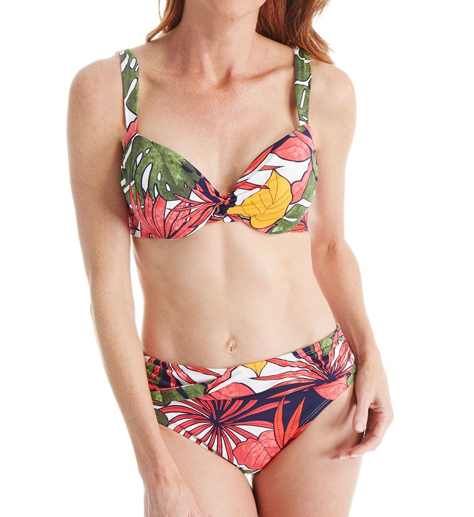 Remy Over The Shoulder Underwire Twist Swim Top-cs1