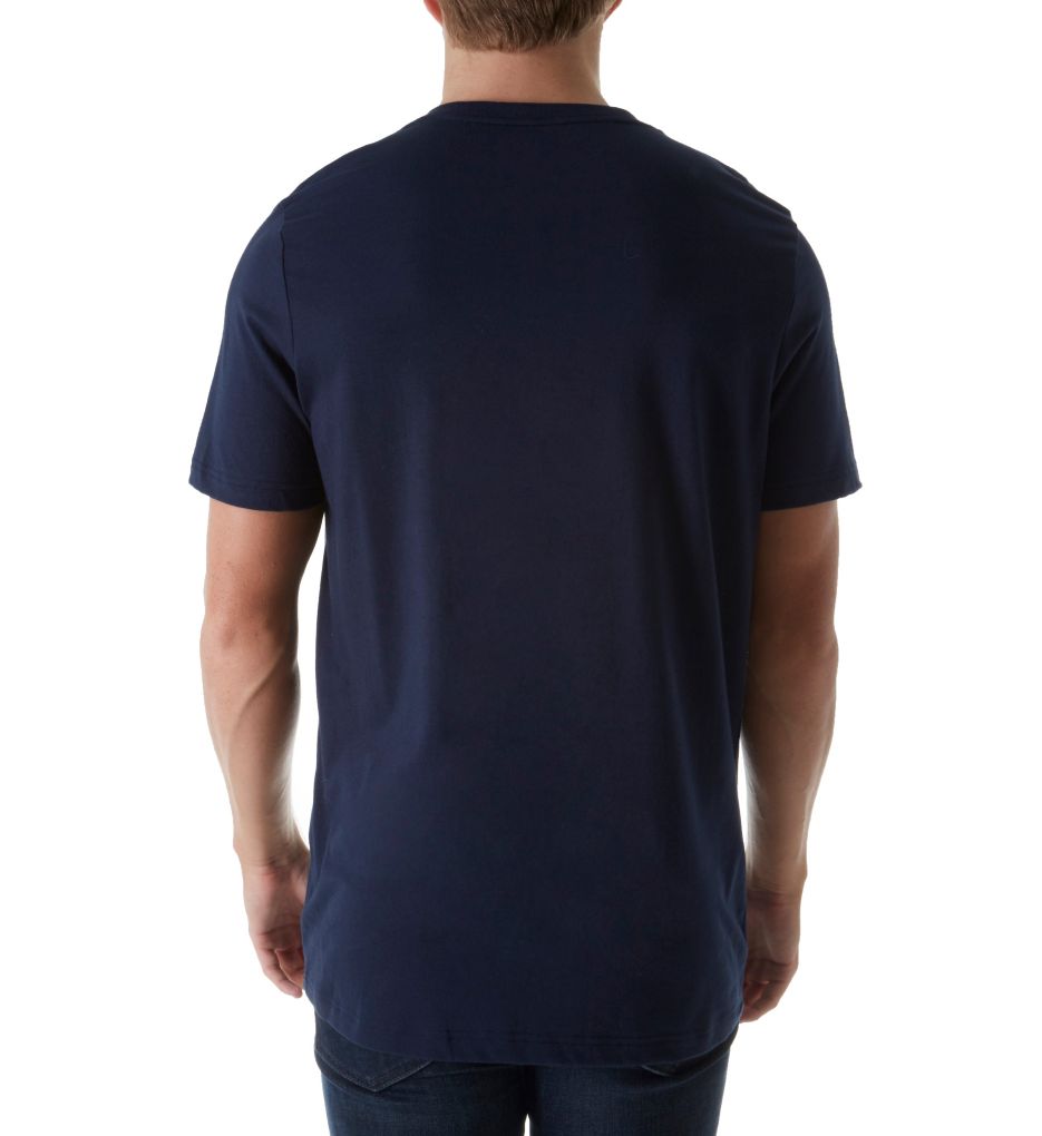 Basic 100% Cotton Core Flag V-Neck T-Shirt