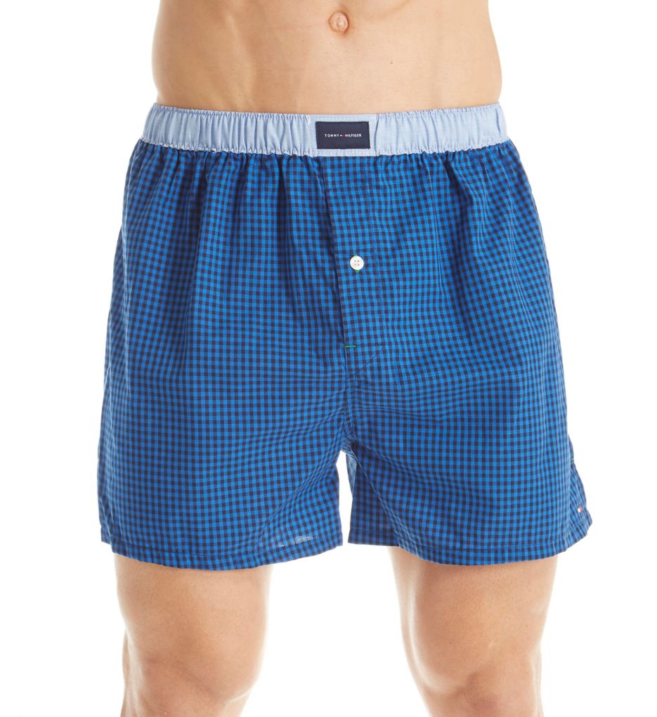 Basic 100% Cotton Plaid Woven Boxer-fs