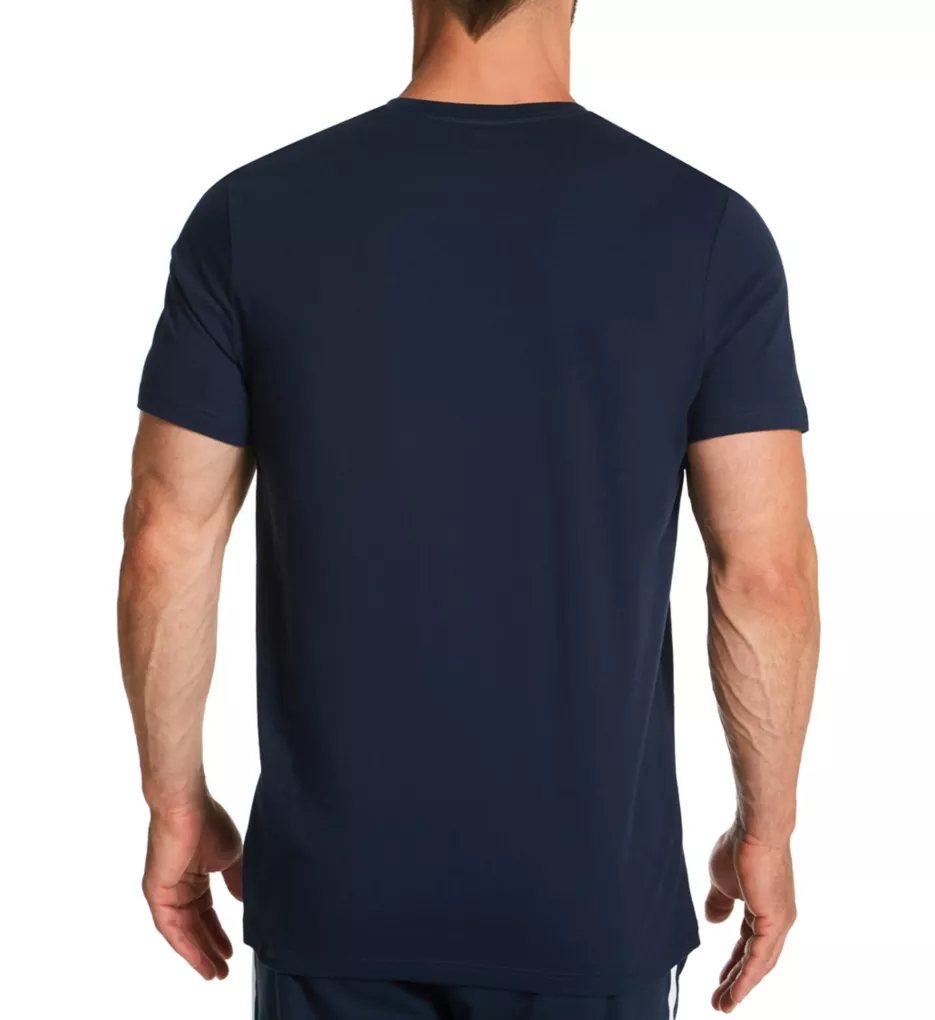 Core Flag V-Neck T-Shirt Mahog2 S